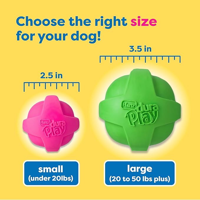 Hartz DuraPlay Bacon Scented Dog Toys, Large 1 Count, Colors may vary - Image 7