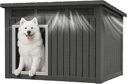Fancyango Large Dog House with Removable Roof - Image 2