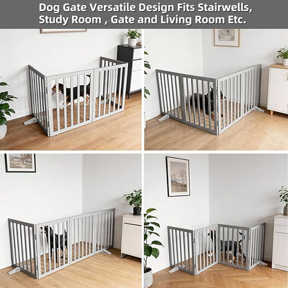 Dog Gate Indoor, Freestanding Dog Fence - Image 4