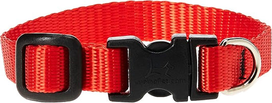 LupinePet Basics 1/2" Red 6-9" Adjustable Collar by LupinePet