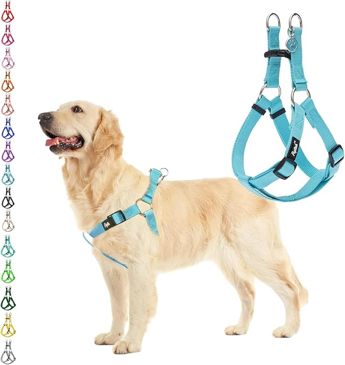 PUPTECK No Pull Dog Harness Soft Adjustable Basic Nylon Step in Puppy Vest by PUPTECK