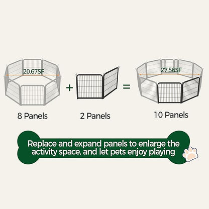 Yaheetech Dog Playpen, 24 inch 4 Panels Dog Pen - Image 8