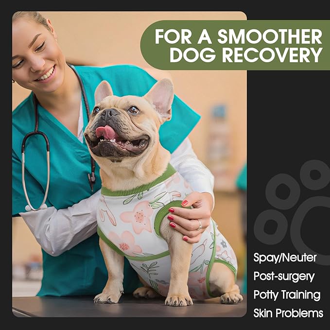 FUAMEY Dog Recovery Suit Male, Dogs Surgery Neuter Suits Puppy Spay Shirts - Image 3
