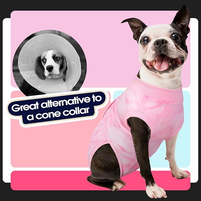 FUAMEY Recovery Suit for Dogs After Surgery, Soft Breathable Dog Bodysuit - Image 4
