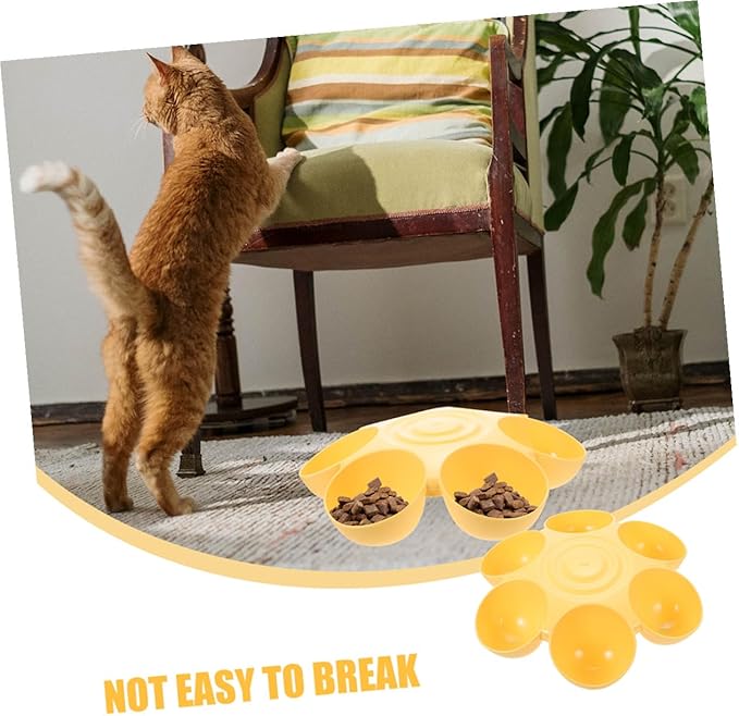 TOYANDONA 2pcs Flower Petal Shaped Pet Feeding Bowls - Image 4