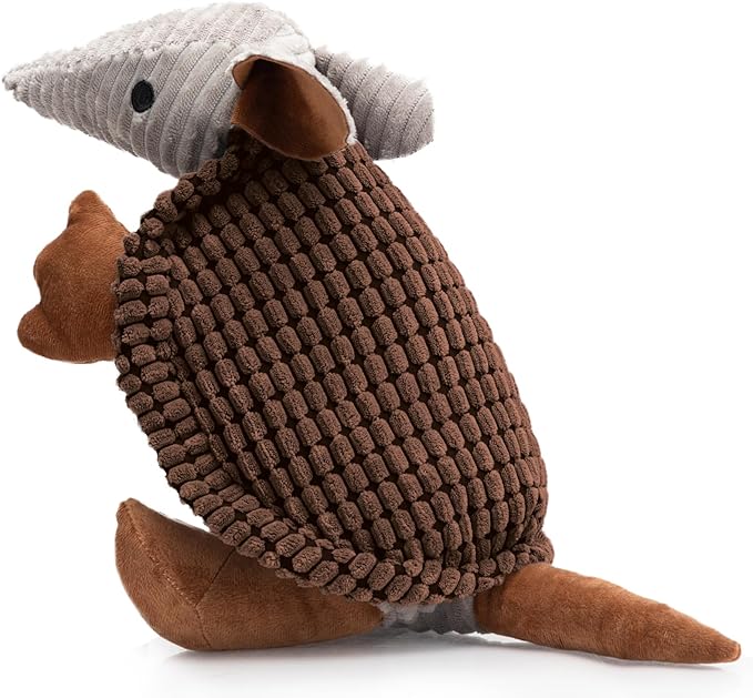 Hollypet Plush Dog Squeaky Toy Stuffed Armadillo Animal Pet Puppy Chew Toys by Hollypet