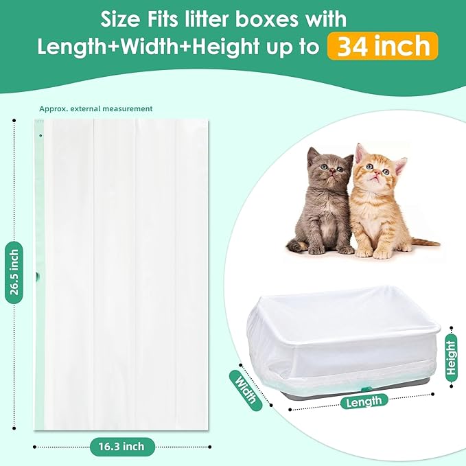 Thickened Automatic Cat Litter Box Liner Bag, Extra Thick Leakproof, - Image 2