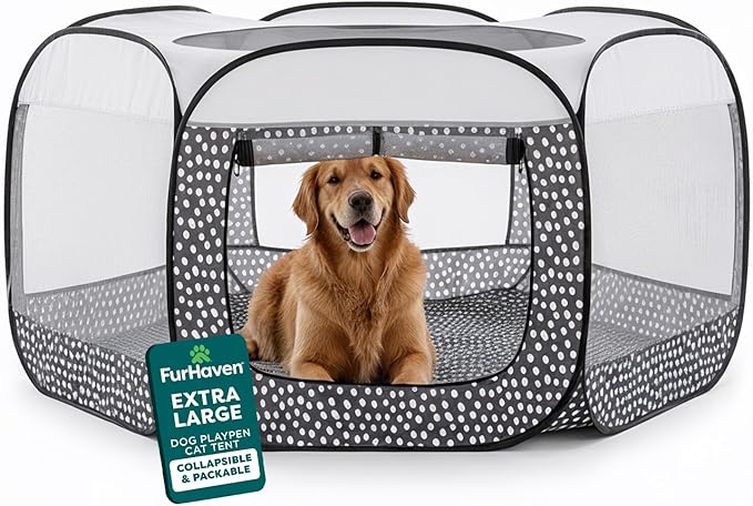 FurHaven Soft-Sided Dog & Cat Playpen, Portable Foldable Indoor & Outdoor Pet by FurHaven