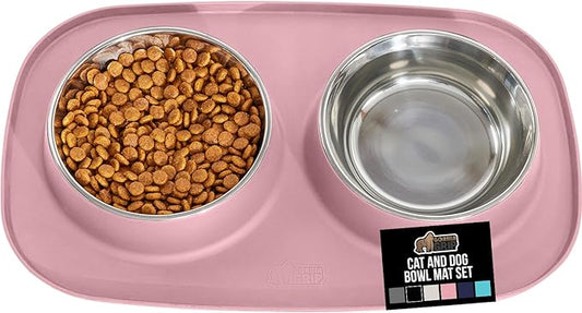 GORILLA GRIP Feeding Mat Bowl Set, 100% Waterproof BPA Free Silicone Base by Unknown
