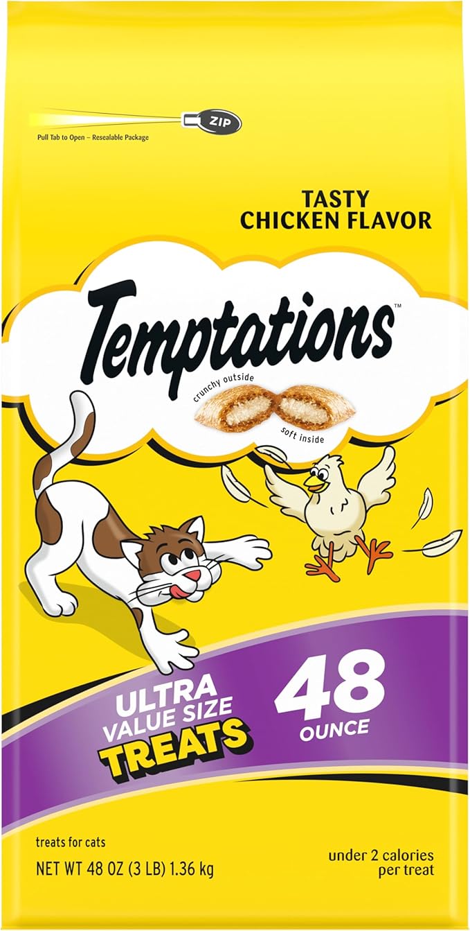 Temptations Cat Treats Classic Crunchy and Soft Cat Treats, Tasty Chicken Flavor by Temptations