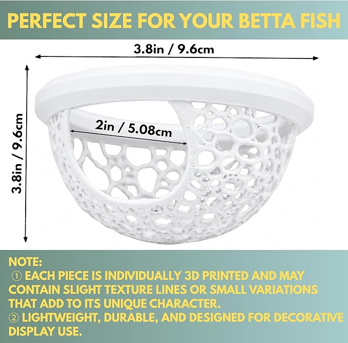 Floating Betta Fish Shrimp, Betta or Shrimp Feeder, Cave Hammock, Small Fish - Image 2