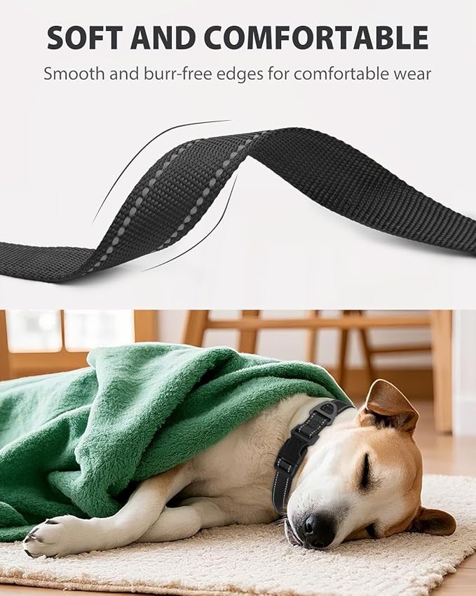 Joytale Dog Collars for Medium Dogs, Comfortable Double-Sided Reflective Nylon - Image 3