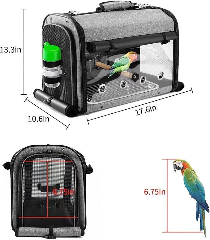 Bird Carrier Bag with Stand, Lightweight Backpack - Image 2