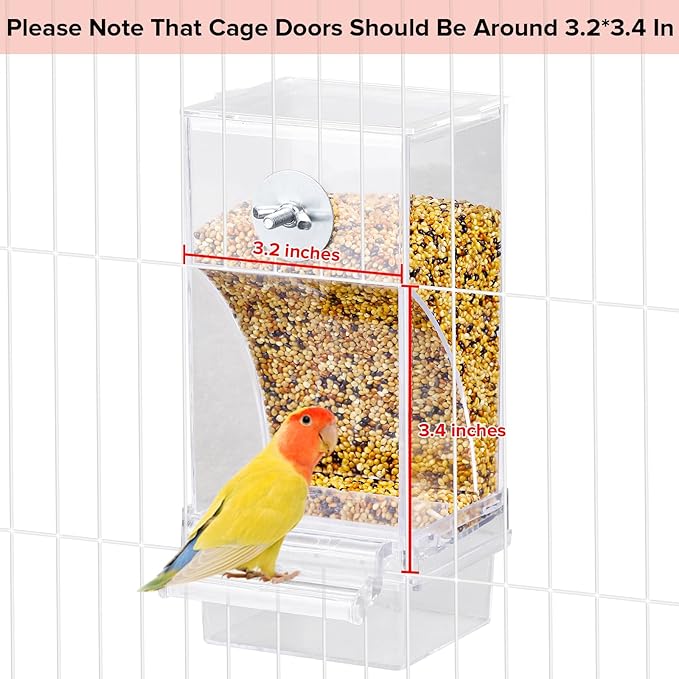 lemtrflo No Mess Bird Feeder Water Dispenser Set, Bird Feeder - Image 6