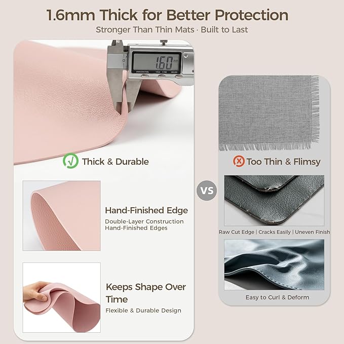 Premium Thick Silicone Placemat，Heat & Oil Resistant, Non-Slip Table Mat - Image 2