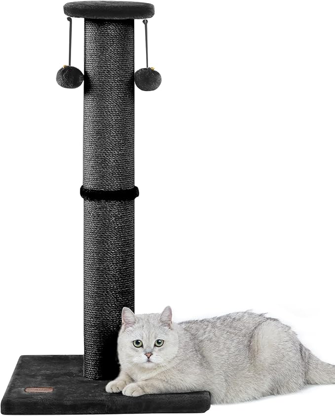 34Inch Tall Cat Scratching Post, 4.3Inch Diameter Large Sisal Cat Scratch Post - Image 7