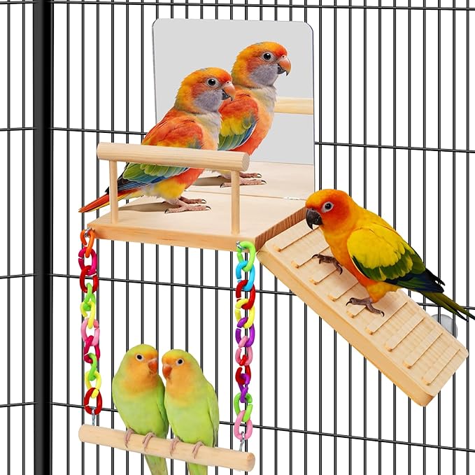 Bird Perches Platform Swing by Unknown