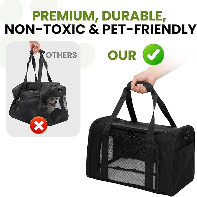 Expandable Cat Carrier Airline Approved Soft-Sided Pet Travel Carrier - Image 5