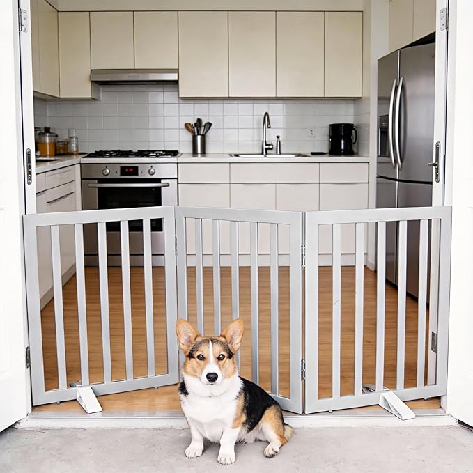 Dog Gate Indoor, Freestanding Dog Fence - Image 2