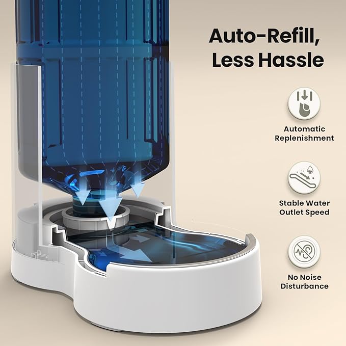 CZPET Dog Water Bowl Dispenser 4L, Wider Mouth & Upgraded Brush - Image 6