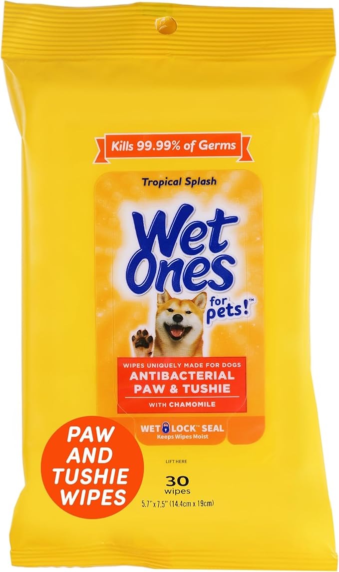 Wet Ones for Pets Paw and Tushie Dog Wipes by WetOnes