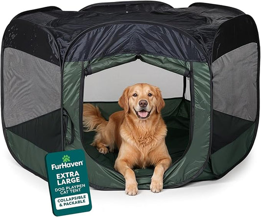 FurHaven Soft-Sided Dog & Cat Playpen, Portable Foldable Indoor & Outdoor Pet by FurHaven