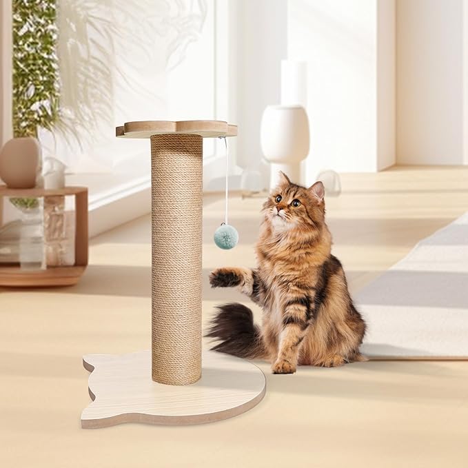 18” Tall Cat Tree for Kittens, Jute Scratching Post - Image 7