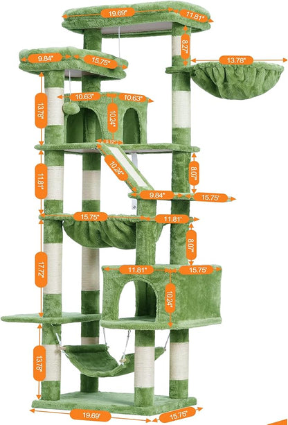 Heybly Cat Tree, 71-Inch Tall Tower - Image 5