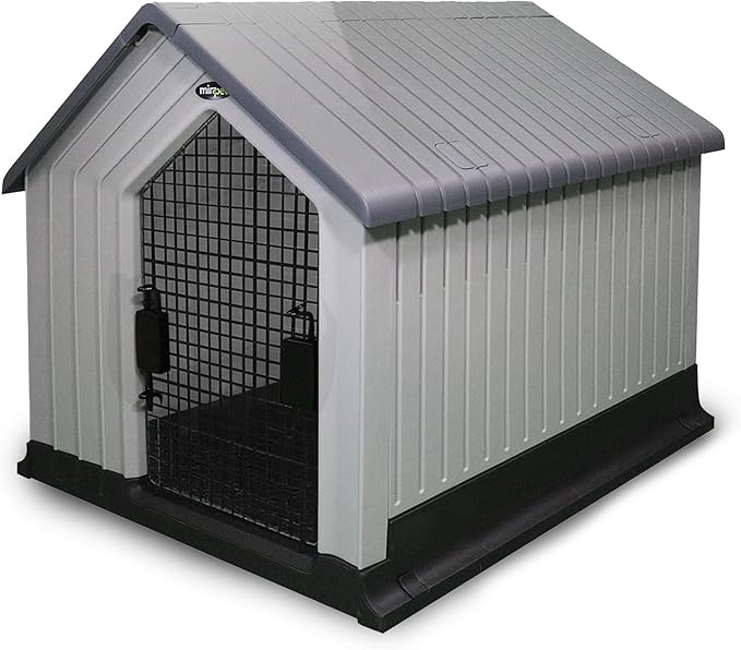 Durable Waterproof Plastic Dog House by Mirapet