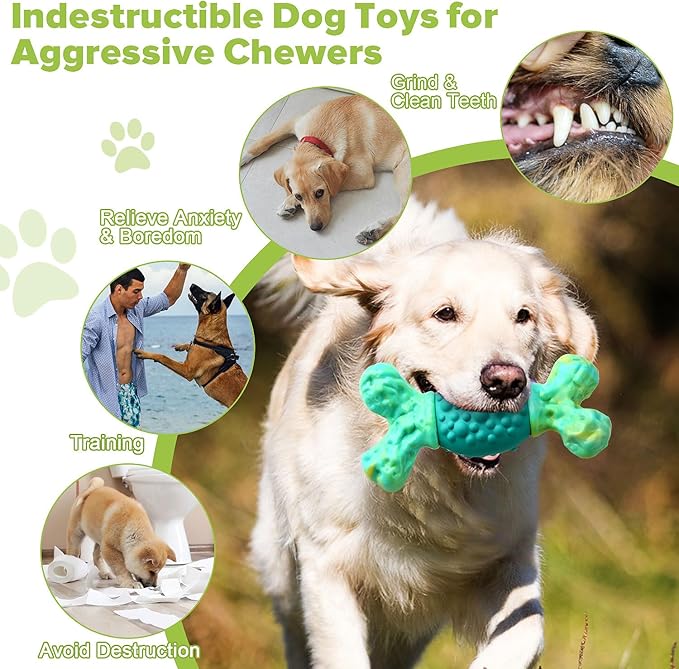 Rensh Tough Dog Chew Toys for Aggressive Chewers, Almost Indestructible Dog - Image 5