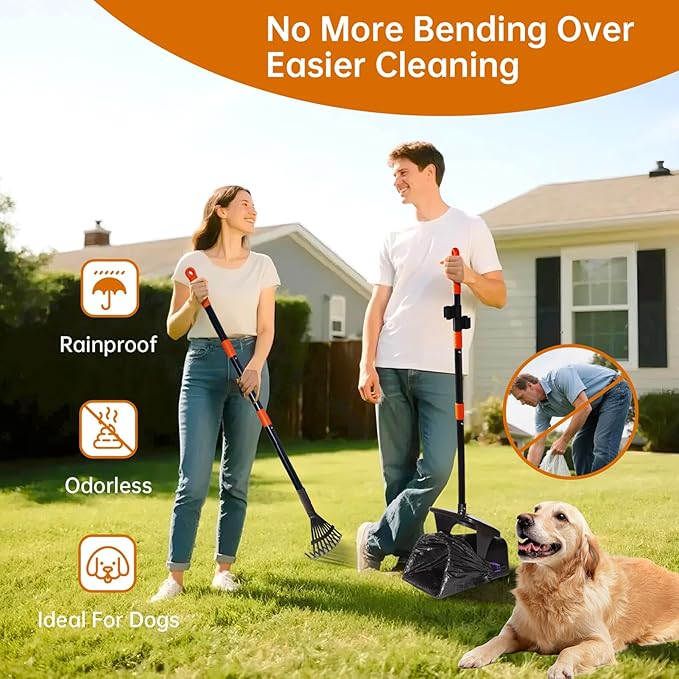 Dog Pooper Scooper with Bags & Dispenser - Image 2