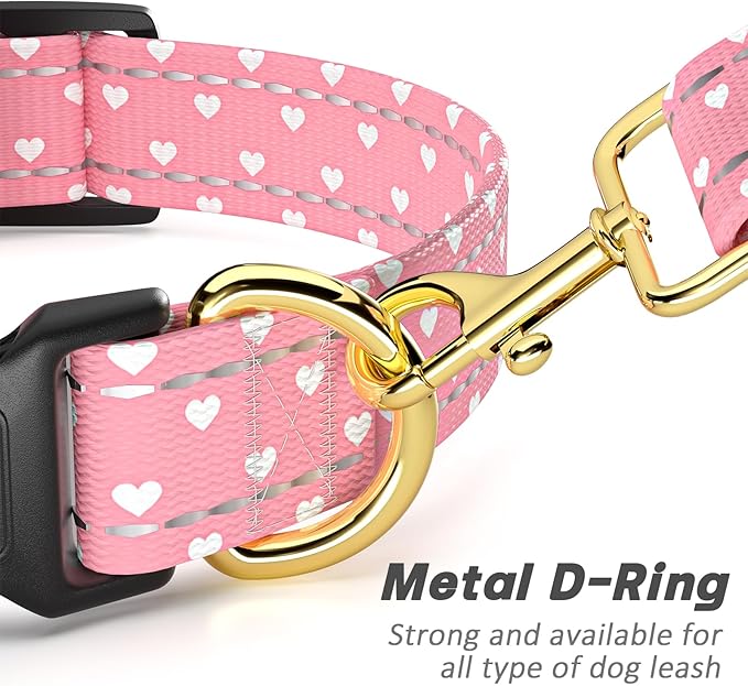 Reflective Dog Collar for Small Dogs, Cute Adjustable Heavy-Duty Nylon Puppy - Image 5