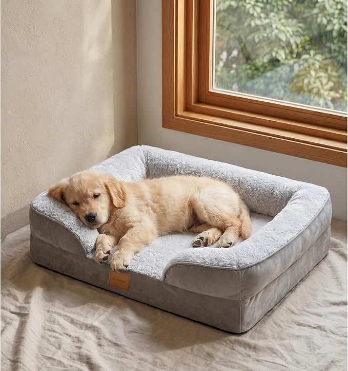 Orthopedic Dog Bed, Waterproof Memory Foam Dog Bed by Norvianic