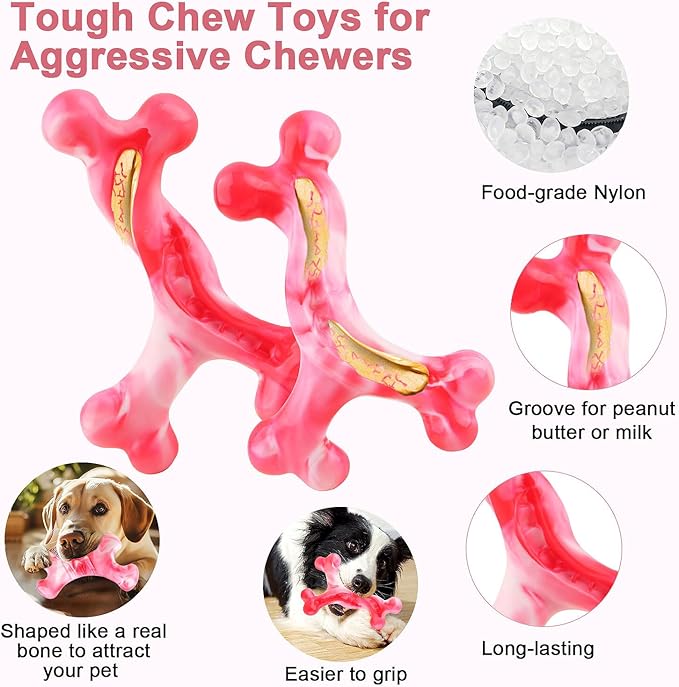 Rensh 3-Pack Tough Dog Chew Toys - Image 4