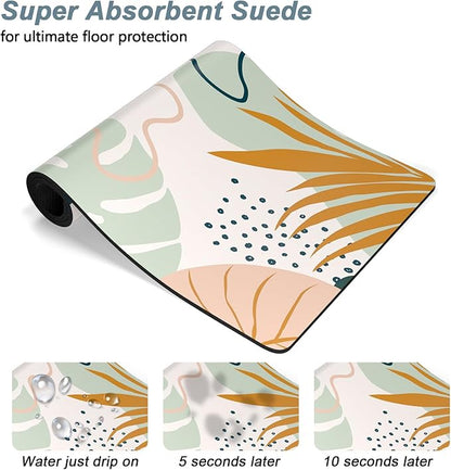 Rnivvi Dog Food Mat, Cute Anti-Slip Rubber Pet Feeding Rug Protect Floors - Image 3