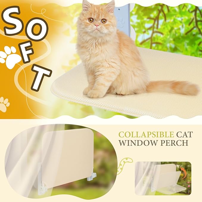 Cat Window Perch Seat Hammock, Foldable Hammock - Image 6