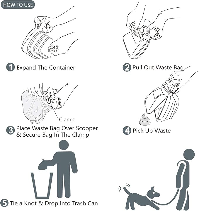 Dog Pooper Scooper, Portable Poop Scooper Handheld Size - Image 6