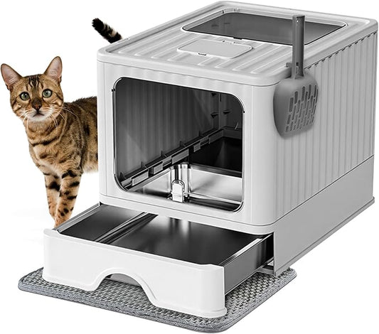 Stainless Steel Cat Litter Box by Unknown