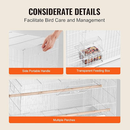 VEVOR 30-inch Flight Bird Cage, Stackable Bird Cage - Image 6