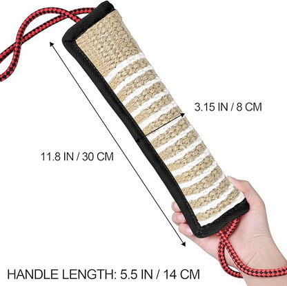 ToLanbbt Dog Tug Toy Bite Jute Pillow Pull Toy - Image 2