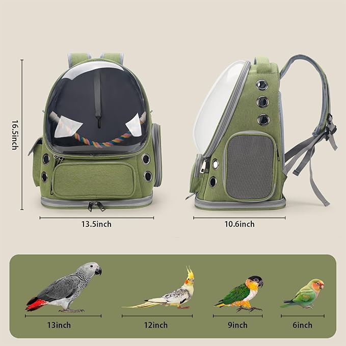 Bird Backpack Carrier Travel Cage - Image 3