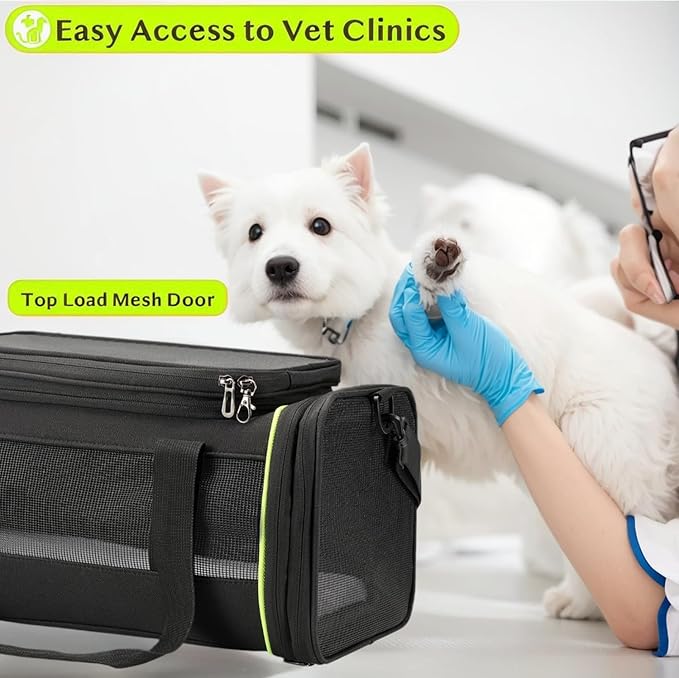 Black Expandable Pet Carrier for Cats/Dogs - Image 9