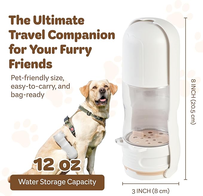 Desired Things Portable Pet Food and Water Dispenser, 2 in 1 Cat & Small Dog - Image 2