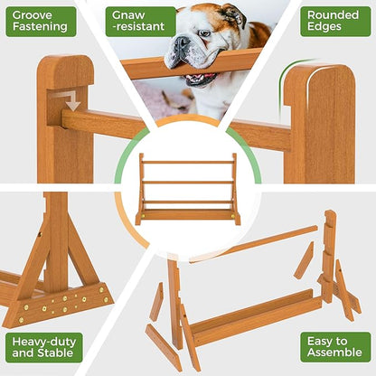 SuniBoxi Dog Agility Set, Wooden Dog Agility Jumps & Dog Hurdles, Dog Agility - Image 6