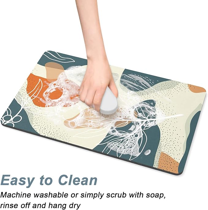 Rnivvi Dog Food Mat, 3MM Anti-Slip Rubber Pet Feeding Rug Protect Floors - Image 5