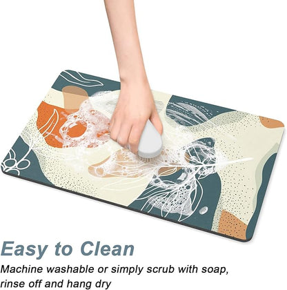 Rnivvi Dog Food Mat, Cute Anti-Slip Rubber Pet Feeding Rug Protect Floors - Image 5