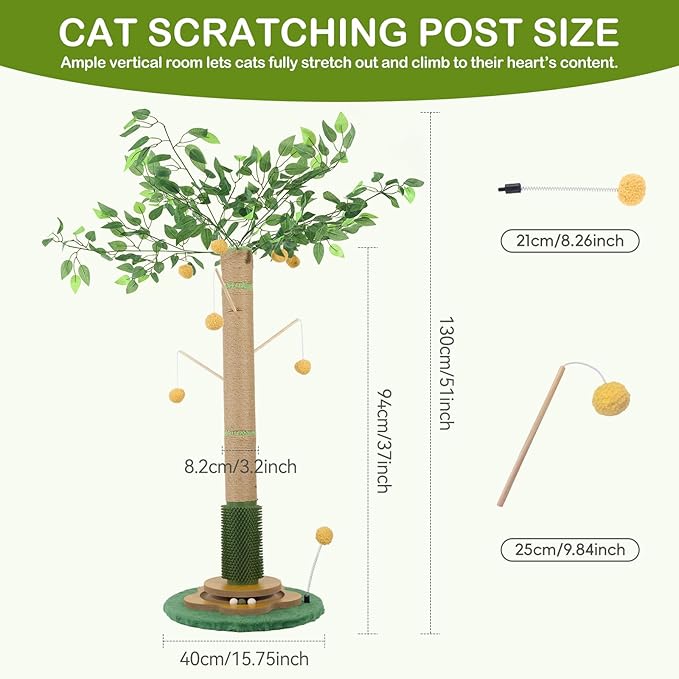 Tall Cat Scratching Post 51 Inch, Cat Scratching Post - Image 3