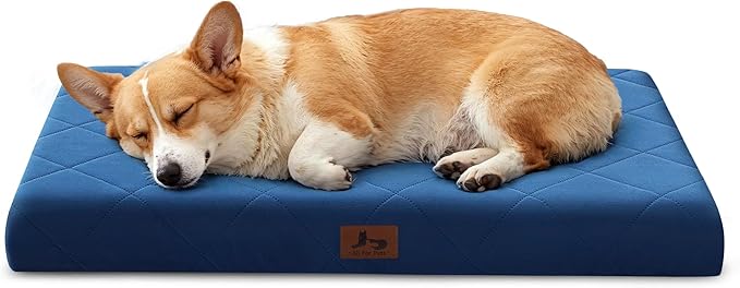 Orthopedic Dog Beds for Medium Dogs, Washable Pet Bed Mat by WARMREST