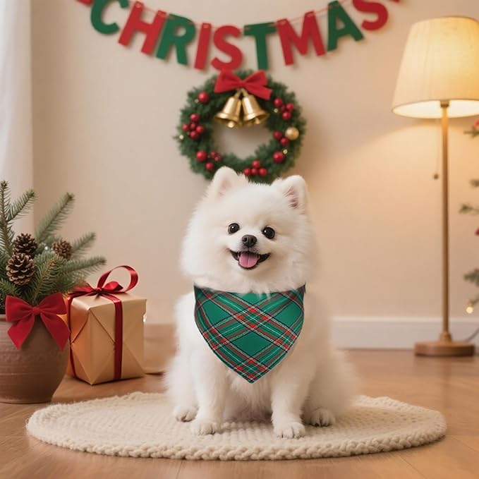 Christmas Dog Bandanas 2 Pack, Holiday Dog Bandanas - Image 4