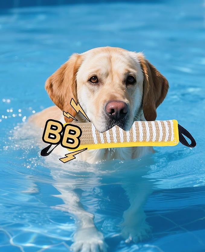 Clysoru Squeaky Tug Toy for Dogs Jute - Image 6